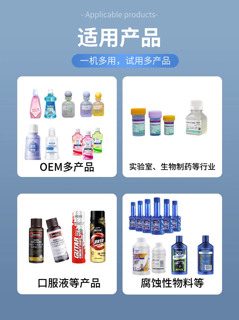 [桌面型]小型夾選式旋蓋機適用產(chǎn)品
